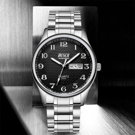 Analog Mens Watch(No Chronograph), 40 Mm Easy Read Auto Date And Day Stainless Steel Business For Men,30M Waterproof Wrist Watches - Image 6