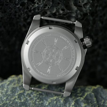 BODERRY Men's Watch Titanium Automatic Field 40mm Military Day Date Function 100M Waterproof With Nylon Strap Japanese Mechanical Movement And Screw Down Crown Voyager - Image 5