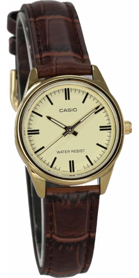Casio Women's LTP-V005GL-9A Brown Genuine Leather Band Analog Watch - Image 3