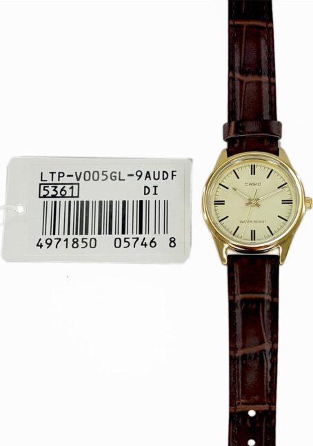 Casio Women's LTP-V005GL-9A Brown Genuine Leather Band Analog Watch - Image 6