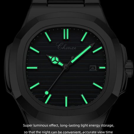 Gosasa Fashion Men's Watches Date Business Stainless Steel Luxury Style Luminous Quartz Waterproof Analog Display Male Wristwatch - Image 7