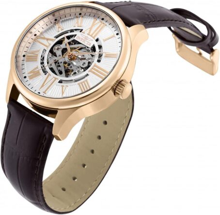 Invicta Men's Vintage Analog Display Automatic Self Wind Brown Watch, Gold, Rose 22 (Model: 22569, 17186) - Image 2