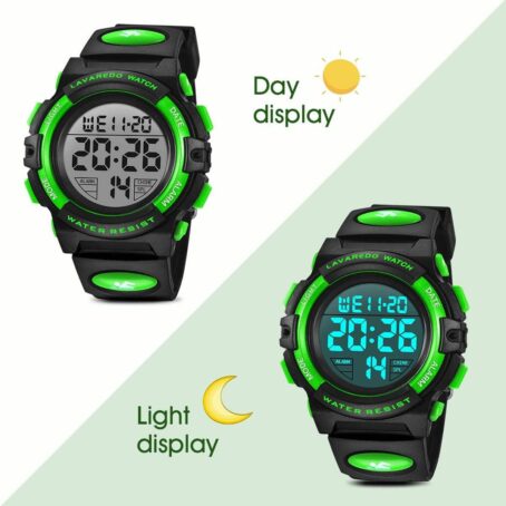 Kids Watch,Boys For 3-15 Year Old Boys,Digital Sport Outdoor Multifunctional Chronograph LED 50 Waterproof Alarm Calendar Analog Children With Silicone Band,Kids Gift - Image 4
