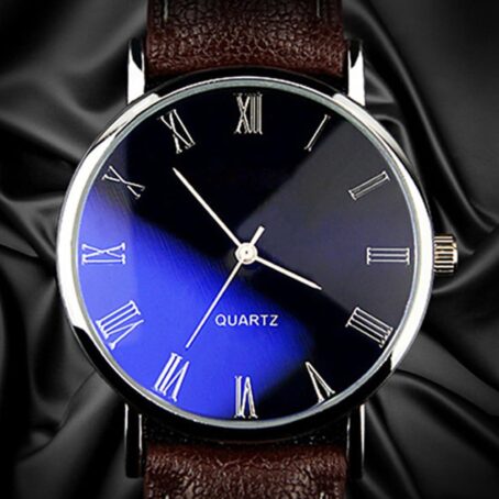 Men Watches Fashion Casual Leather Band Simple Analog Quartz Wristwatches for Men Unisex Dress Watch for Any Event - Image 4