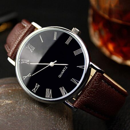 Men Watches Fashion Casual Leather Band Simple Analog Quartz Wristwatches for Men Unisex Dress Watch for Any Event - Image 6