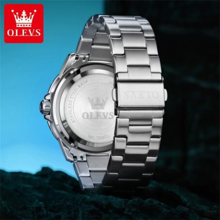 OLEVS Mens Watches Stainless Steel Band Analog Quartz Waterproof Relojes Para Hombre,Business Casual Calendar Luxury - Image 9