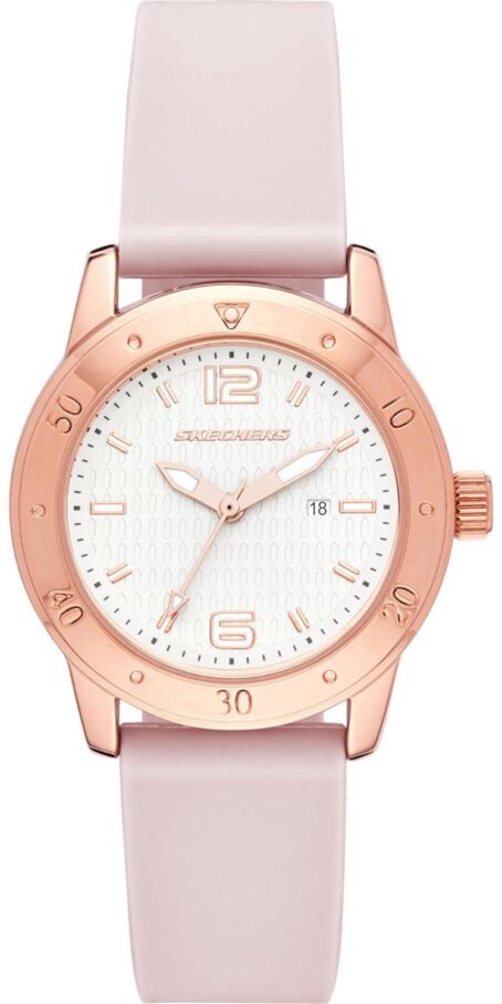Skechers Redondo Metal And Silicone Watch For Women