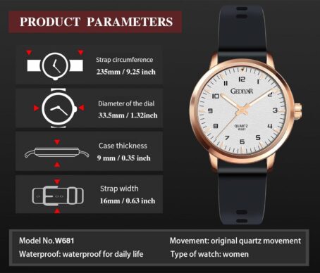 Waterproof Women's Casual Fashion Sport Wrist Watch,Easy Read Dial,Rubber Silicone Band Analog Quartz Minimalist Gift For Nurse Girls Ladies Teachers Students - Image 3