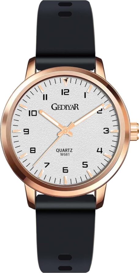 Waterproof Women's Casual Fashion Sport Wrist Watch,Easy Read Dial,Rubber Silicone Band Analog Quartz Minimalist Gift For Nurse Girls Ladies Teachers Students